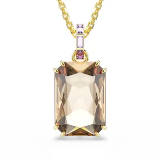 Swarovski Kette mit Anhänger Schmuck Geschenk Millenia Halskette Braun/Gold