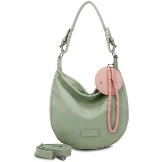 Schultertasche FRITZI AUS PREUSSEN "Fritzi Hobo" Gr. B/H/T: 10 cm x 31 cm x 33 cm, grün (mint) Damen Taschen Handtaschen mit abnehmbaren Schultergurt