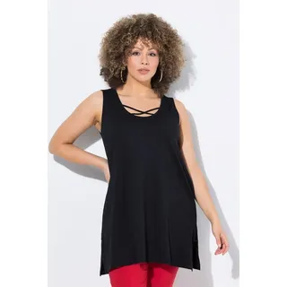 Ulla Popken Strick-Top in schwarz | Gr.: 46-48