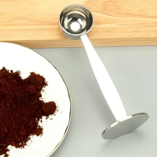 2-in-1 Messlöffel Und Espressostampfer – Multifunktionaler Kaffeelöffel Mit Integriertem Messwerkzeug