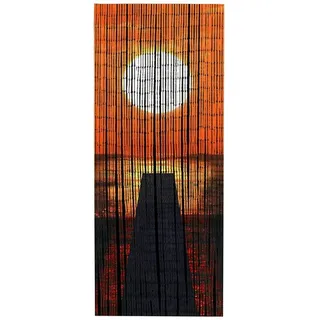 Maximex Bambusvorhang Sonnenuntergang Ösen 90 x 200 cm Mehrfarbig 1 St.