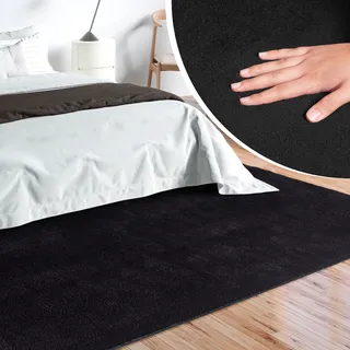 MERINOS Loft 37 Fellteppich 240 x 340 cm Schwarz