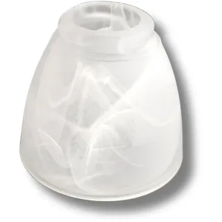 G9 Lampenschirm Glas Weiß Opal Ø6 cm – Ersatzglas Lampenglas Höhe 5,5 cm, Öffnung 2,5 cm, Ersatzschirm Glasschirm für Leuchte, Tischlampe, Deckenleuchte & Lampe (1x RL G9 9325 Bajonett)