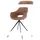 Microfaser drehbar vintage cognac