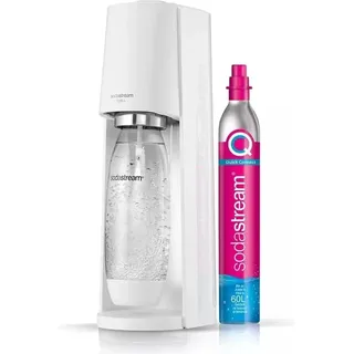 Sodastream Terra white + PET-Flasche 1 l + Zylinder