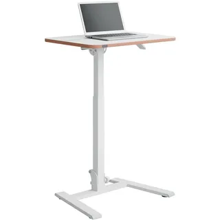 Leitz Ergo Compact 65880001 höhenverstellbarer Schreibtisch weiß rechteckig, A-Fuß-Gestell weiß 65,0 x 46,0 cm