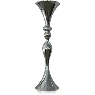 Aohuada Sehr große Bodenvase – 74 cm Höhe Metall hoch Moderne Vase für Wohnzimmer Esszimmer Schlafzimmer Flur Bodenvase für dekorative Zweige, Silber, fdedtgt55