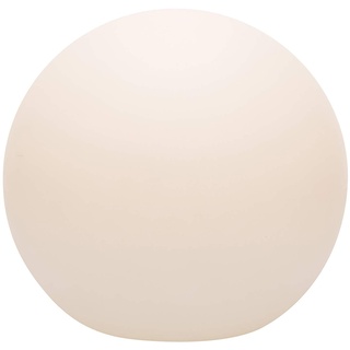 8 seasons design | Deko Kugelleuchte Shining Globe (E27, Ø 40 cm, matt, 230V, UV- & witterungsbeständig, Kugel für innen & außen, Gartenkugelleuchte) weiß (ohne Leuchtmittel)