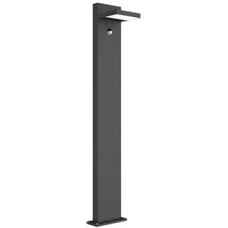 LUCANDE LED Außenleuchte Aluminium 100,0 cm inkl. Bewegungsmelder schwarz