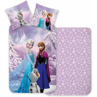 Die Eiskönigin Bettwäsche Frozen 135x200+80x80 – 100% Baumwolle