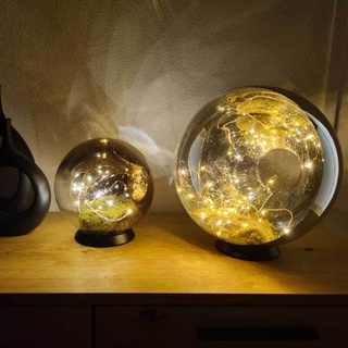 s.luce Orb LED-Dekolampe Glaskugel Ornament Tischlampe Tischleuchte Dekoleuchte