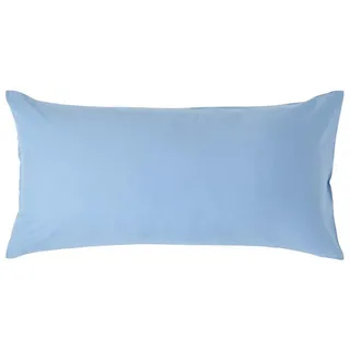 Homescapes Kissenbezug Perkal 40 x 80 cm Blau