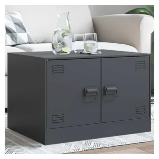 vidaXL Couchtisch Anthrazit Stahl 67 x 50 x 44 cm