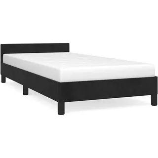 vidaXL Bettgestell 100 x 200 cm Schwarz