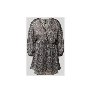 Minikleid in Wickel-Optik, Black, M