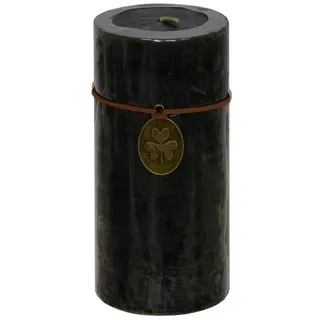 B&S Stumpenkerze Trendkerze schwarz durchgefärbt 13 x Ø 6 cm schwarz