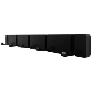 Home Deluxe Garderobenleiste HOOK Bambus Schwarz