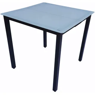 VCM Gartentisch 80 x 80 x 73 cm Grau/Grün