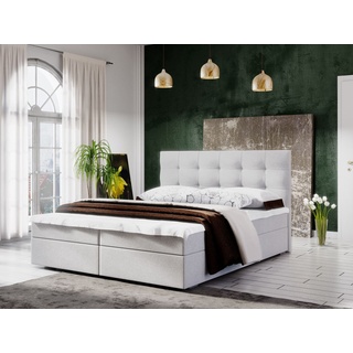 Stilvolles FERA 200x200 Bett mit Container, verschiedene Farben, mit Topper-Matratze, Schlafzimmer-Polsterbett COSMIC 16 Stilvolles FERA 200x200 Be...