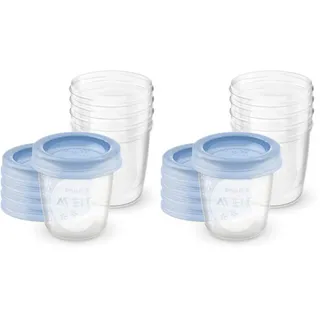 Philips AVENT SCF619/05 Aufbewahrungsbecher für Muttermilch, Becher inklusive Deckel (Packung mit 2)