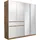 Kleiderschrank Tübingen 180 x 197 x 54 cm Beige/Weiß