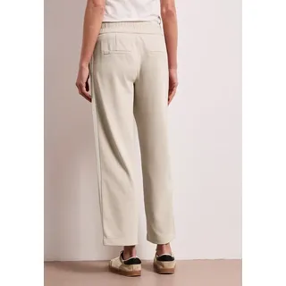 STREET ONE Wide Leg Hose mit Gallonstreifen Beige 36