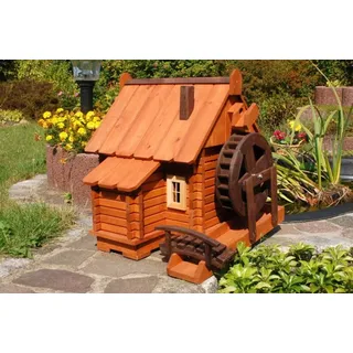 Wunderschöne große Wassermühle aus Holz im Blockhausstil XXL