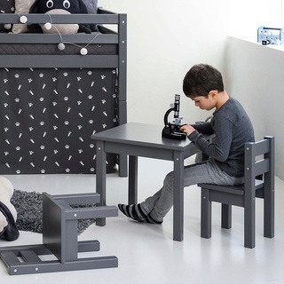 Kindersitzgruppe HOPPEKIDS "MADS Kindersitzgruppe" Sitzmöbel-Sets grau (dunkel grau) Baby Kinder Sitzgruppen