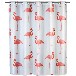 WENKO Anti-Schimmel Duschvorhang Flamingo Flex Badzubehör