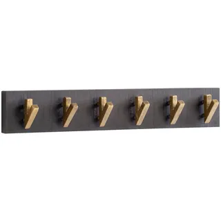 Wohnling Wandgarderobe 60 x 10 x 8 cm Schwarz