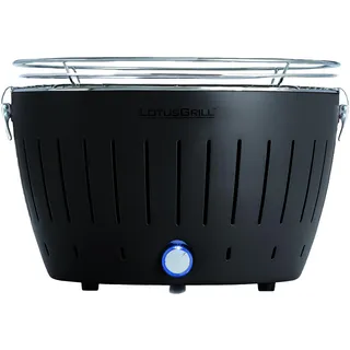 LotusGrill Classic Anthrazitgrau G340 der raucharme Holzkohlegrill/Tischgrill mit USB-Anschluß