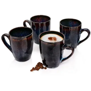 sänger Kaffeetasse 0,3 l Blau-Schwarz 4 St.