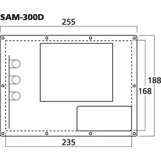 Monacor SAM-300D Einbauverstärkermodul 300W