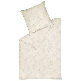 SPORTALM Kitzbühel Satin Bettwäsche PALMS 1 in Beige | Gr.: 135x200 cm (80x80 cm)