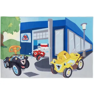 Big Bobby Car Kinderteppich 100 x 160 cm Blau/Grau/Rot/Hellgrau/Hellblau