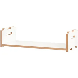 Tojo Hochstapler | modulares Regalsystem Verschiedene Module für Wandregal/Bücherregal/CD Regal | MDF Regal (weiß, Anbaumodul niedrig)