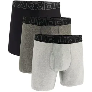 Under Armour Boxershorts 3er Pack Schwarz/Grau/Dunkelgrau XL