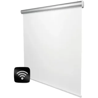 Home-Vision Elektrische Verdunklungsrollo mit Klemmfix, Smart-Rollo ohne Bohren, energiesparendes Thermorollo mit leisem Motor