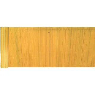 EXCOLO PVC Sichtschutz Windschutz Blickschutz für Balkon Garten Terrasse in Beige Hell Braun Bambus Gelb gelblich (H 100 cm x L 500 cm)