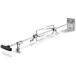 BURNHARD® Drehspieß für 3- und 4-Brenner Gasgrill EARL silberfarben