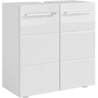BASIC by Balculina Waschbeckenunterschrank weiß hochglanz - 60 cm - MANDY