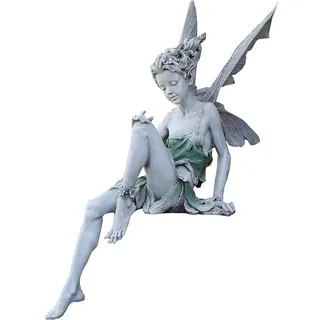 22 Cm Große Sitzende Elfen-gartenfigur, Engelsstatue, Gartenfigur, Feenstatue, Gartendekoration