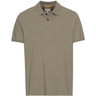 camel active Herren Halbarm Poloshirt aus Reiner Baumwolle Khaki, Menswear-XXL