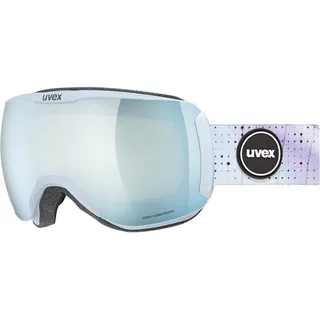 Uvex downhill 2100 CV - kontrastverstärkende Skibrille mit schmalem Rahmen und extra weitem Sichtfeld für Damen und Herren, artic SL/wh-gre