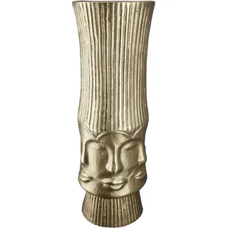 Gilde Vase "Face" in Gold - (H)35 x - 11,5 cm | Gr.: onesize