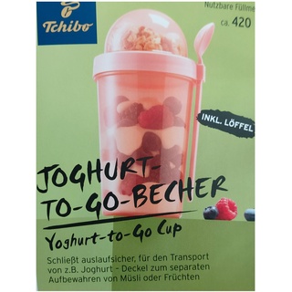 Tchibo Becher Joghurt to go Becher mit Deckel