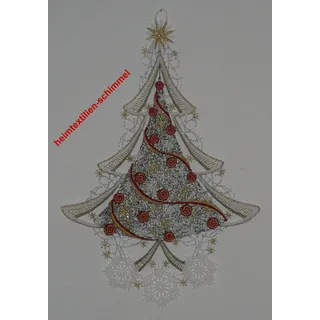 PLAUENER SPITZE Fensterbild Fensterbilder TANNENBAUM Weihnachten WEIHNACHTSBAUM