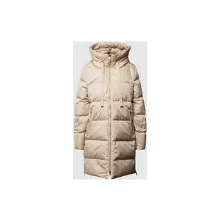 Steppmantel mit Zweiwege-Reißverschluss, Beige, 38