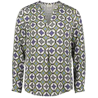 Cartoon Langarmbluse Blau 40