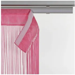 LIEDECO Schiebegardine String (1 St), Klettband, transparent, HxB: 245x60 rosa